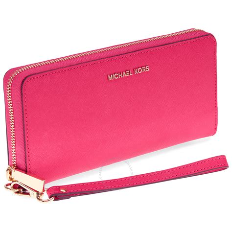 michael kors saffiano wallet pink|michael kors continental wallet outlet.